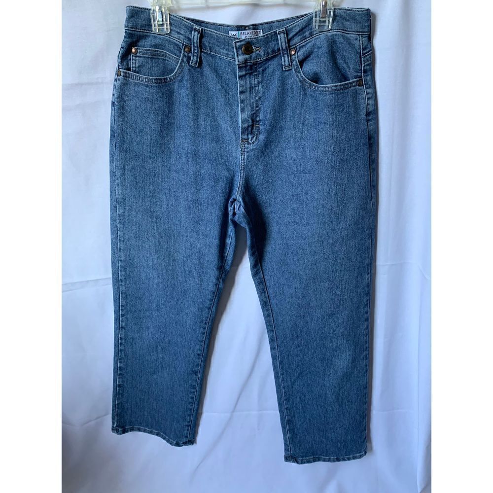 Lee Relaxed Fit Jeans Women’s Medium Wash Straight Leg Denim